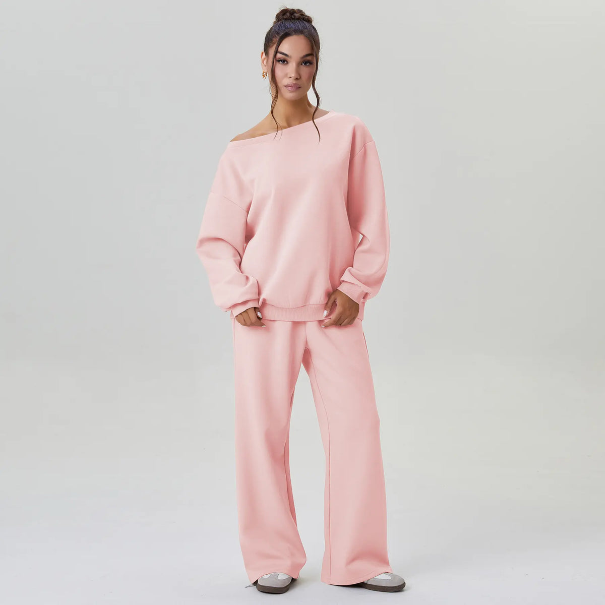 Off-Shoulder Lounge Co-Ord Set